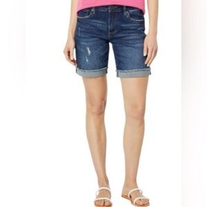 Kut from the Kloth Catherine boyfriend jean shorts Rolled Cuff  size 10
